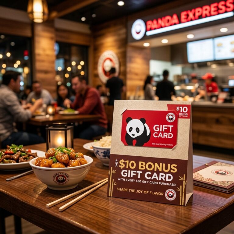 Panda Express $10 Bonus Gift Card Deal